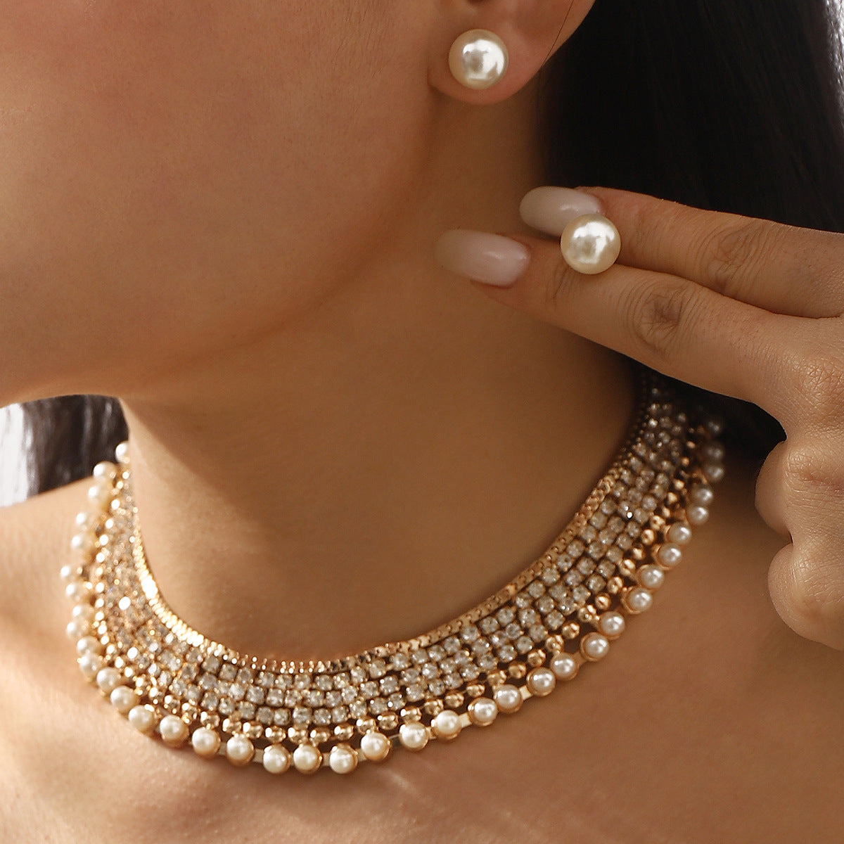 Wedding Versatile Imitation Pearl Short High-key Dignified Exquisite Necklaces