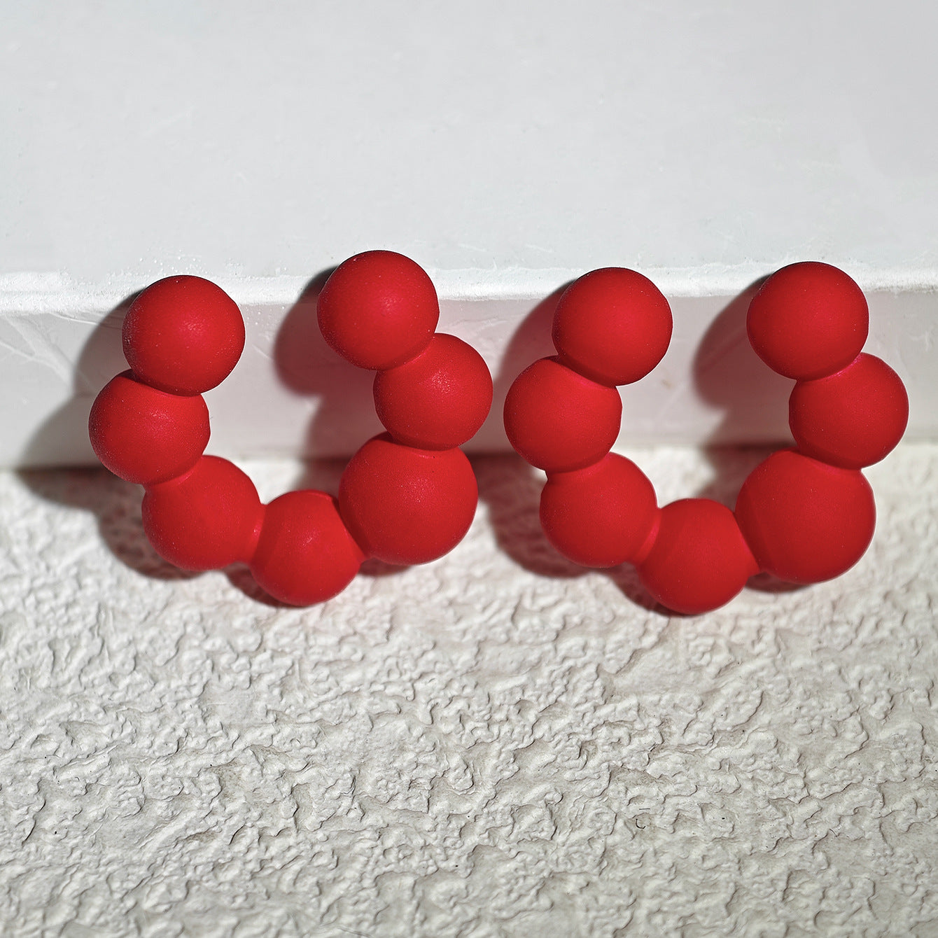 Acrylic Candy Color Matte Simple Design Ear Clip