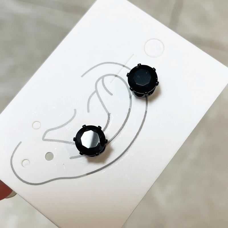 Super Flash Zircon Bone Nail Magnet Ear Clip