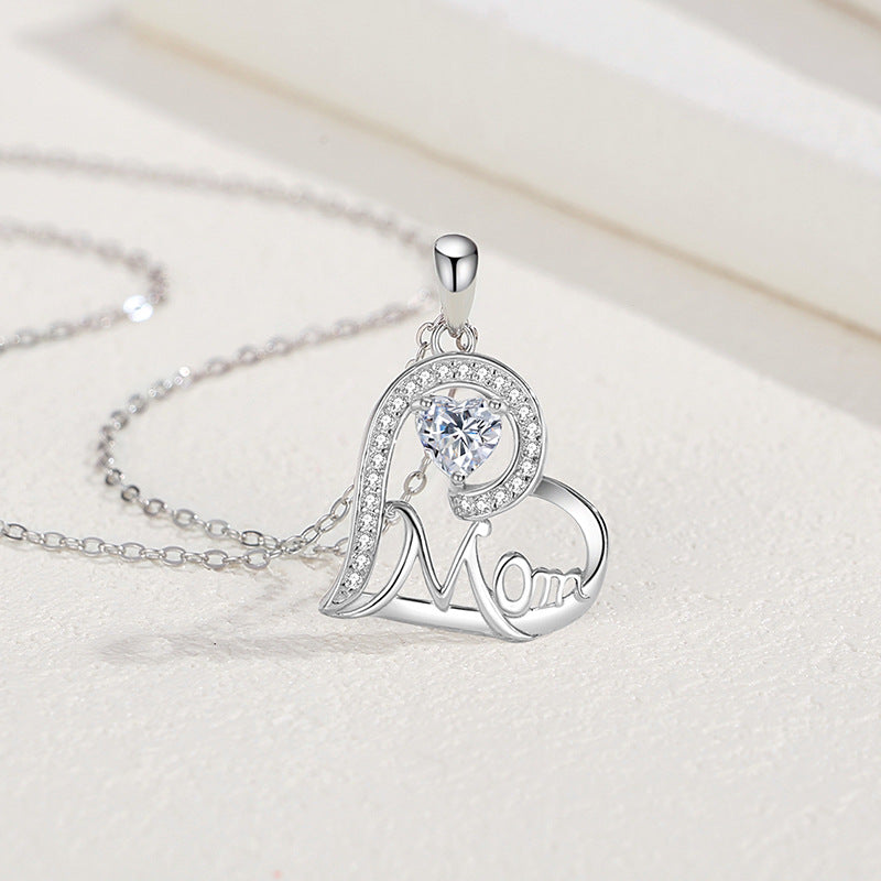 Damen-Halsketten „For Loving Heart In Sterling Silber“.