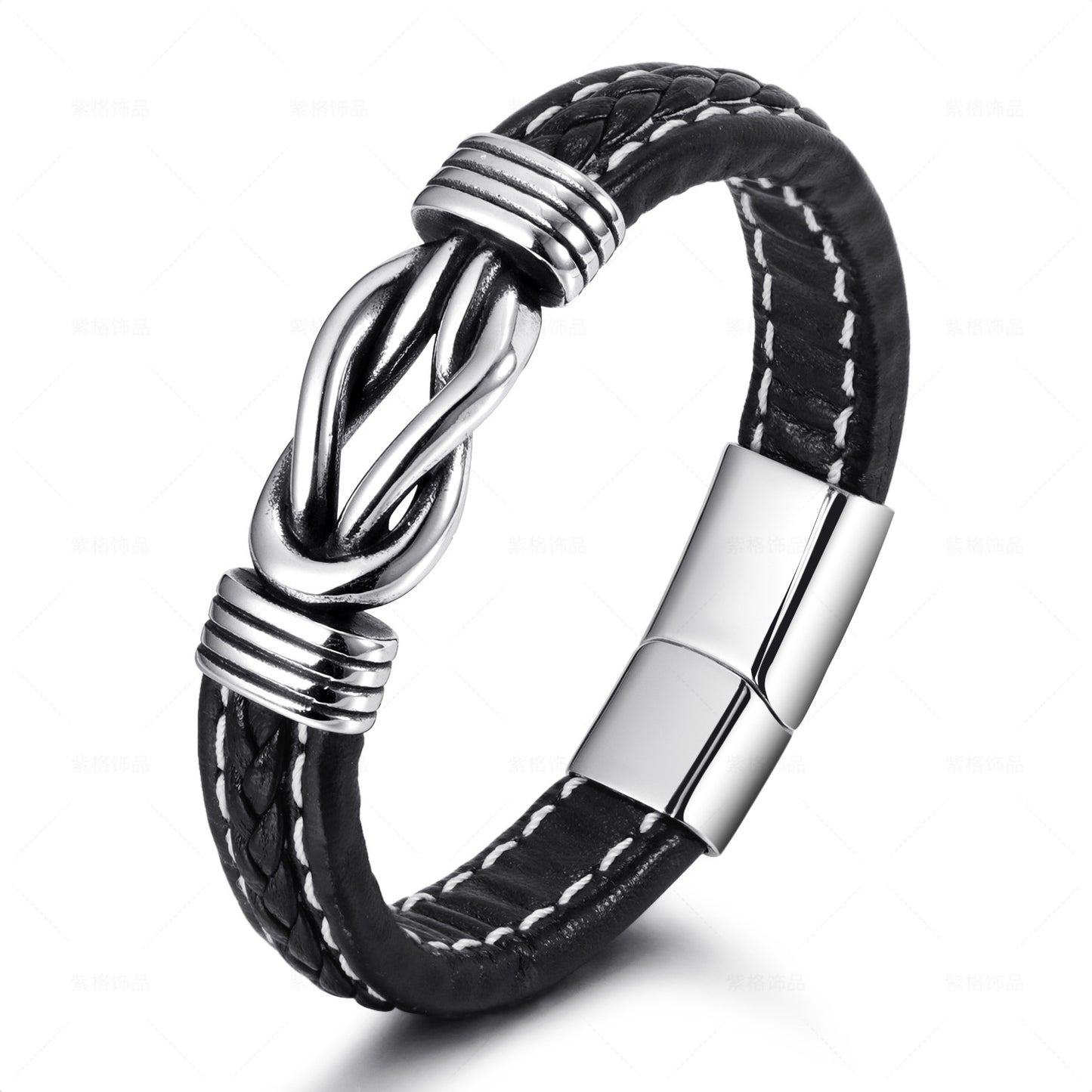 Men's Ethnic Style Jewelry Stainless Steel Hand-woven Bracelets