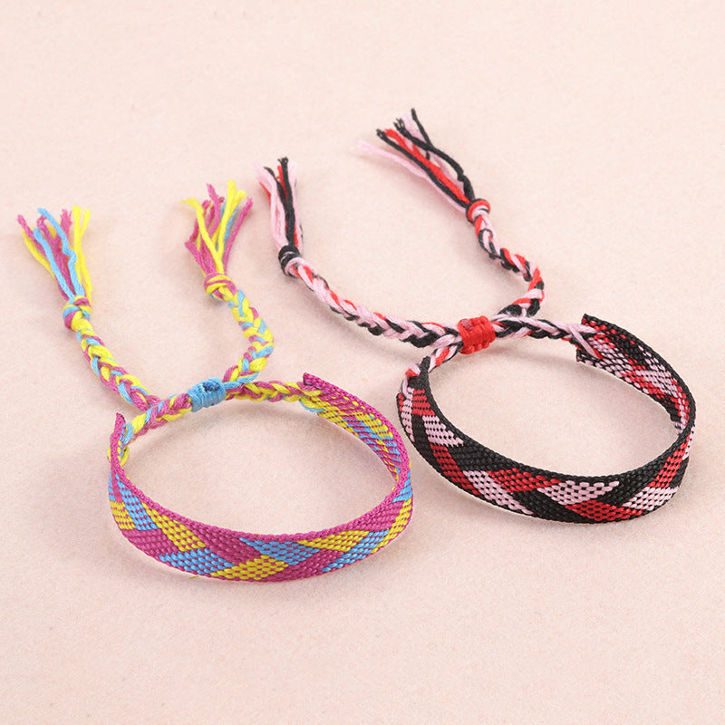 Bohemian Ethnic Style Cotton Linen Woven Bracelets