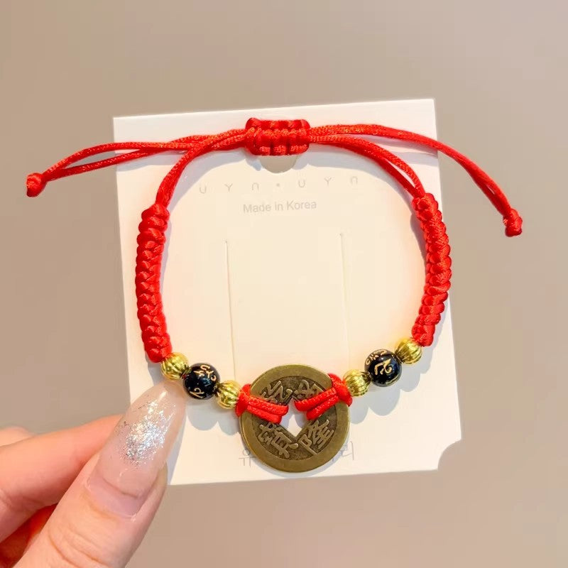 Children's Dragon Boat Festival Colorful Rope Small Hand-woven Line Carrying Strap Bracelet