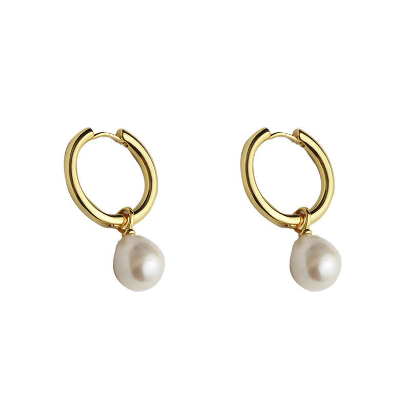 Boucles d'oreilles en perles pour femmes, Clip d'oreille de luxe léger de haute qualité