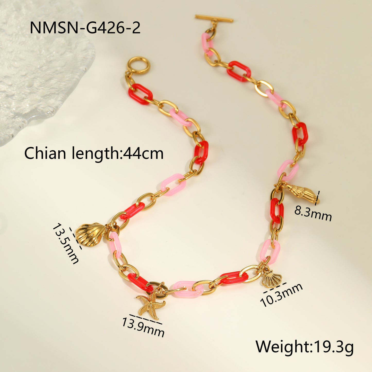 Cool Red Dripping Oil Love Female Niche Jewelry Set