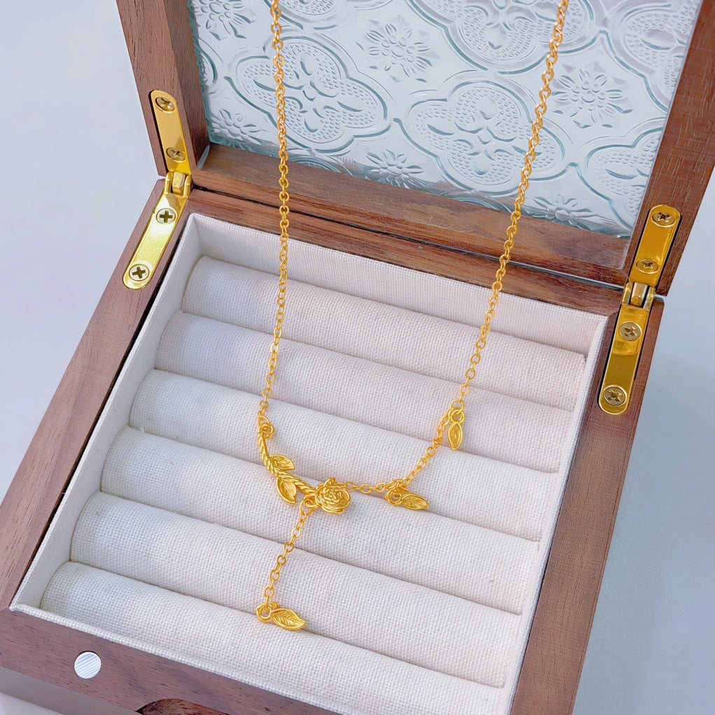 Ginkgo Leaf Variety Retro Affordable Luxury Fashion Design Necklace