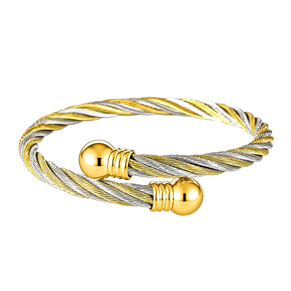 Men's Carrying Strap Stainless Fashion Simple No Color Bracelet