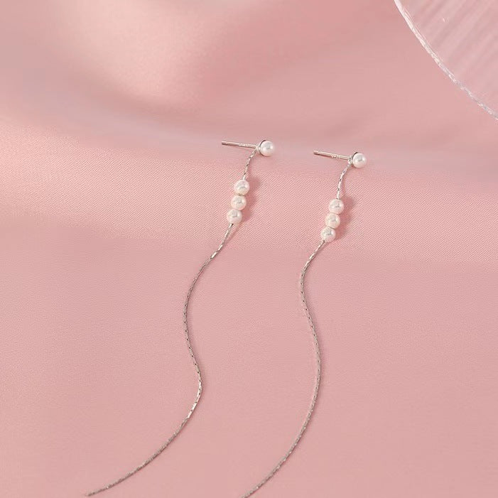 Women's Temperament French Style High-grade Ear Light Luxury Sweet Earrings