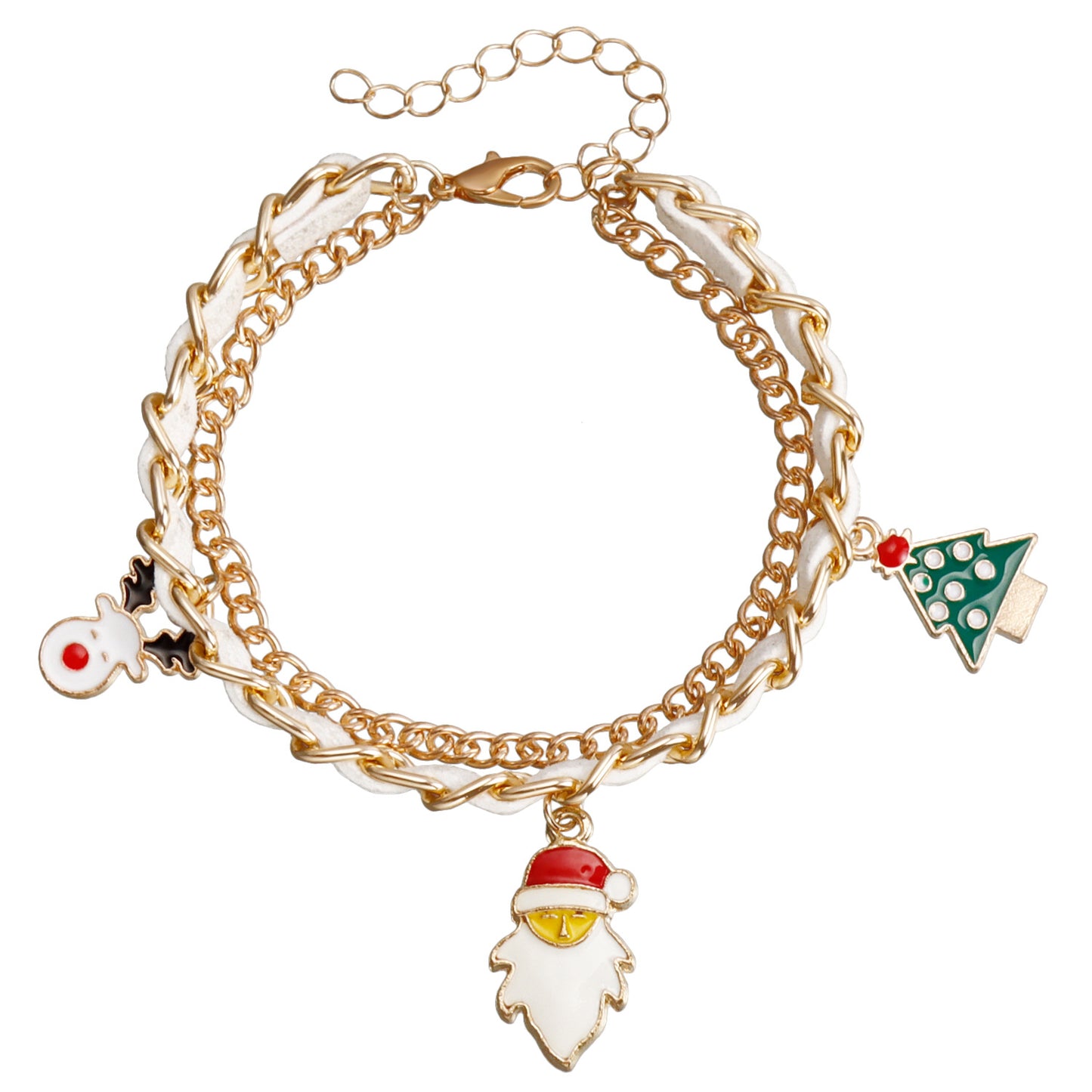 Veet Santa Claus Pendant Female Christmas Bracelets