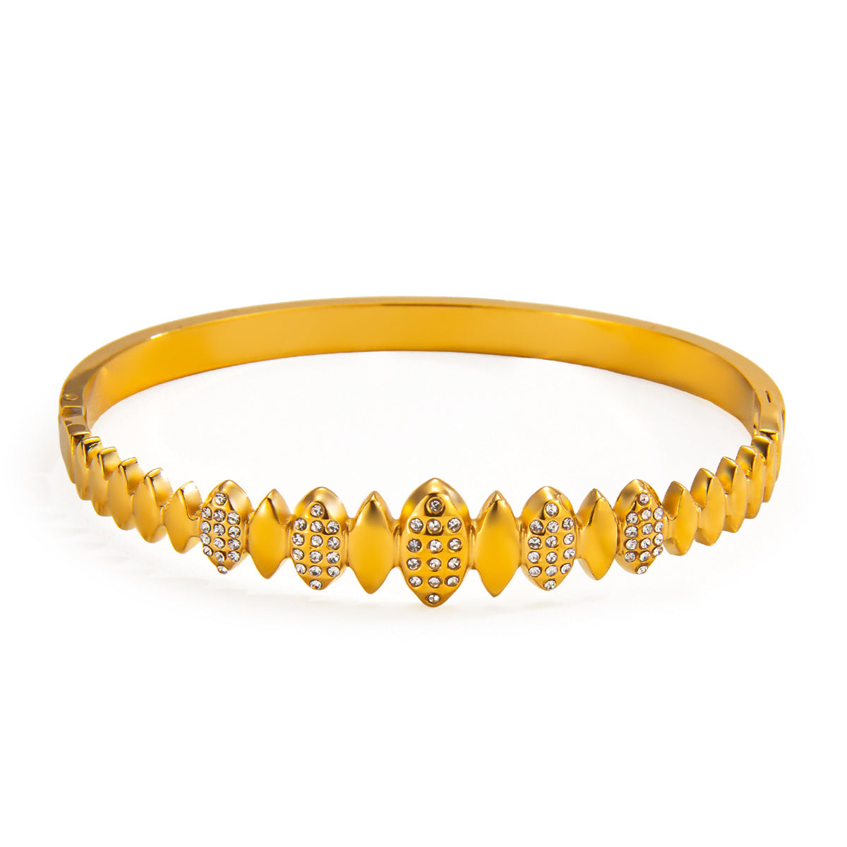 Women's Plaid Stainless Steel Fashionable High-grade Bracelets