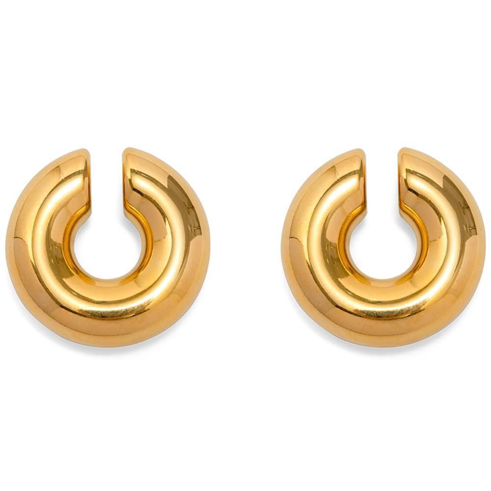 Fashion Glamorous Classic Large Sier Intestine Earrings