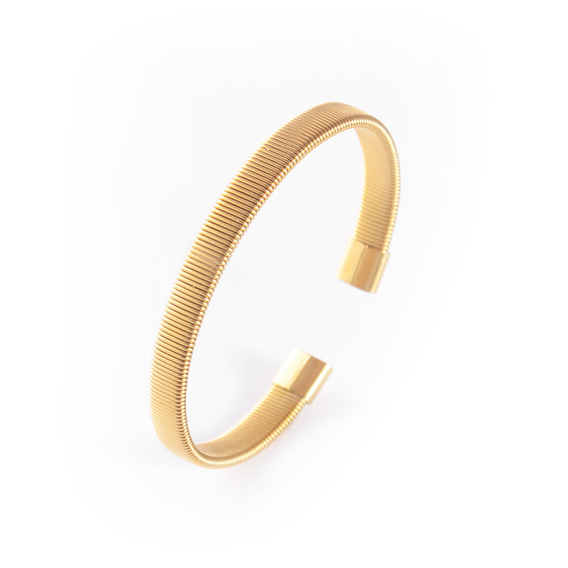 Women's & Men's Fashion Personality Retro Titanium Woven Open Round Bracelets