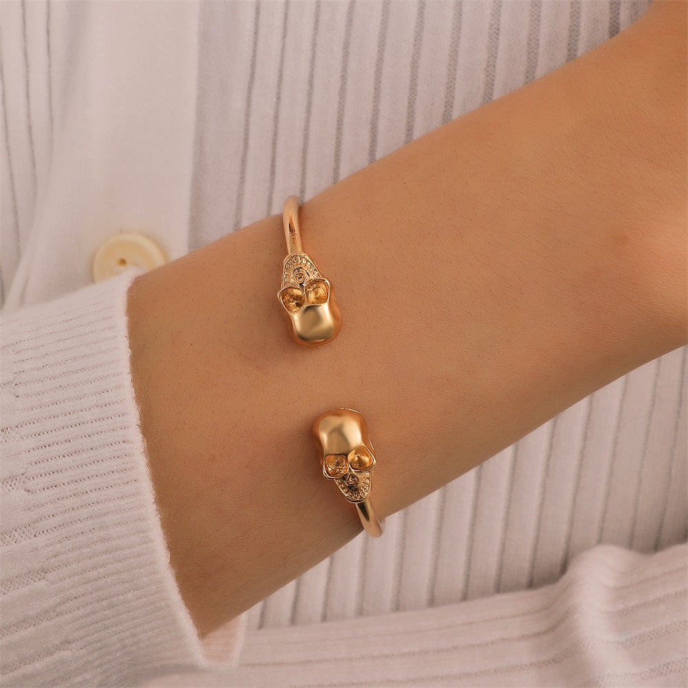 Retro Exaggerated Gothic Skull Female Personality Bracelet