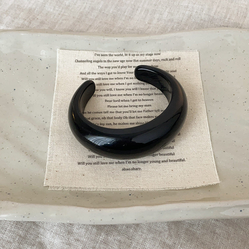 Women's Irregular Resin Minority Simple Retro Temperament Personality Fashion Design Unique Bracelets