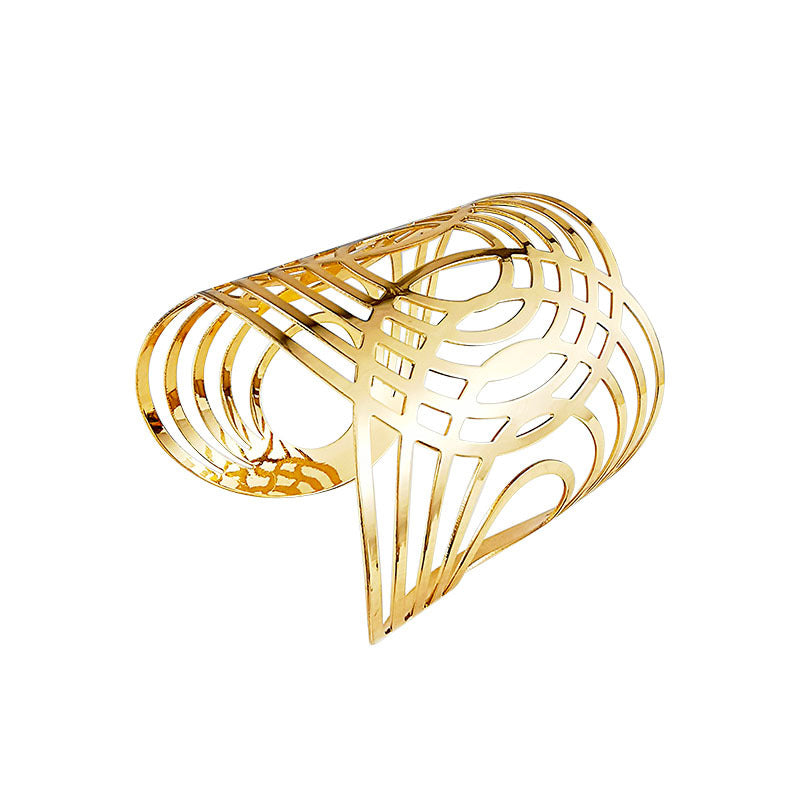 Personalized Fashion Alloy Armband Iron Wire Sheet Coiling Bracelet