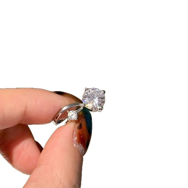 Flash Zircon Female Niche High Sense Temperament Wild Light Luxury Ear Clip