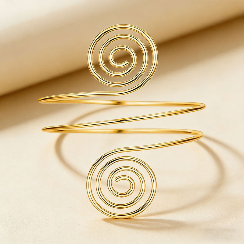 Exaggerated Spiral Metal Fashion Twisted Personality Bracelet