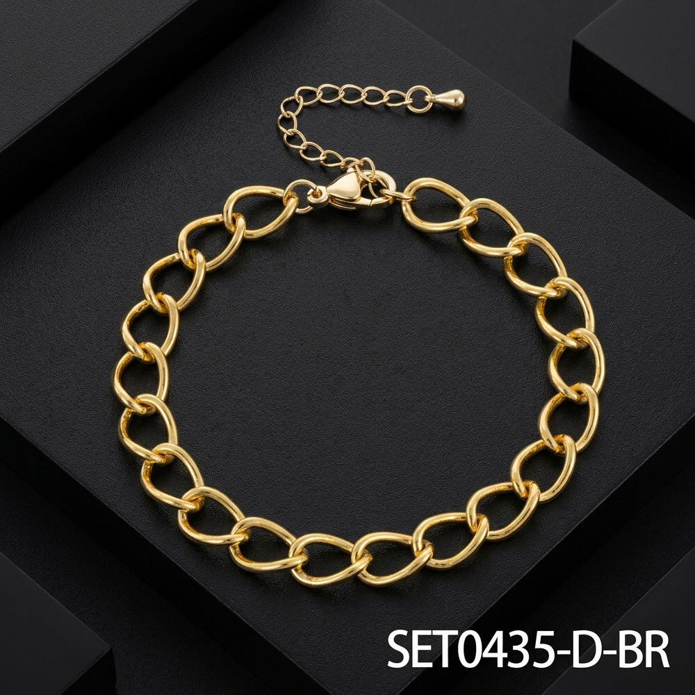 Clip Two-piece Special Interest Light Luxury Style Clavicle Chain Trendy Necklace