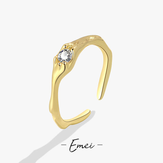 Style Niche Design Simple Elegant Zircon Female Rings