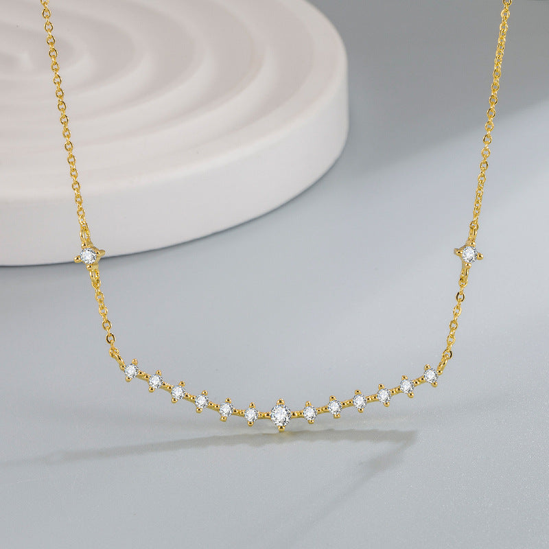 Clavicle Chain Female Smile Light Luxury Necklaces