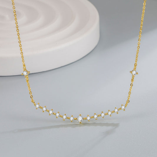 Clavicle Chain Female Smile Light Luxury Necklaces