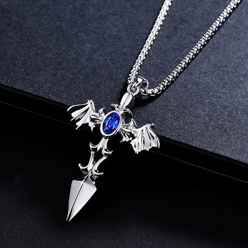 Women's & Men's Angel Wings And Fashionable Street Pendant Personality Disco Necklaces