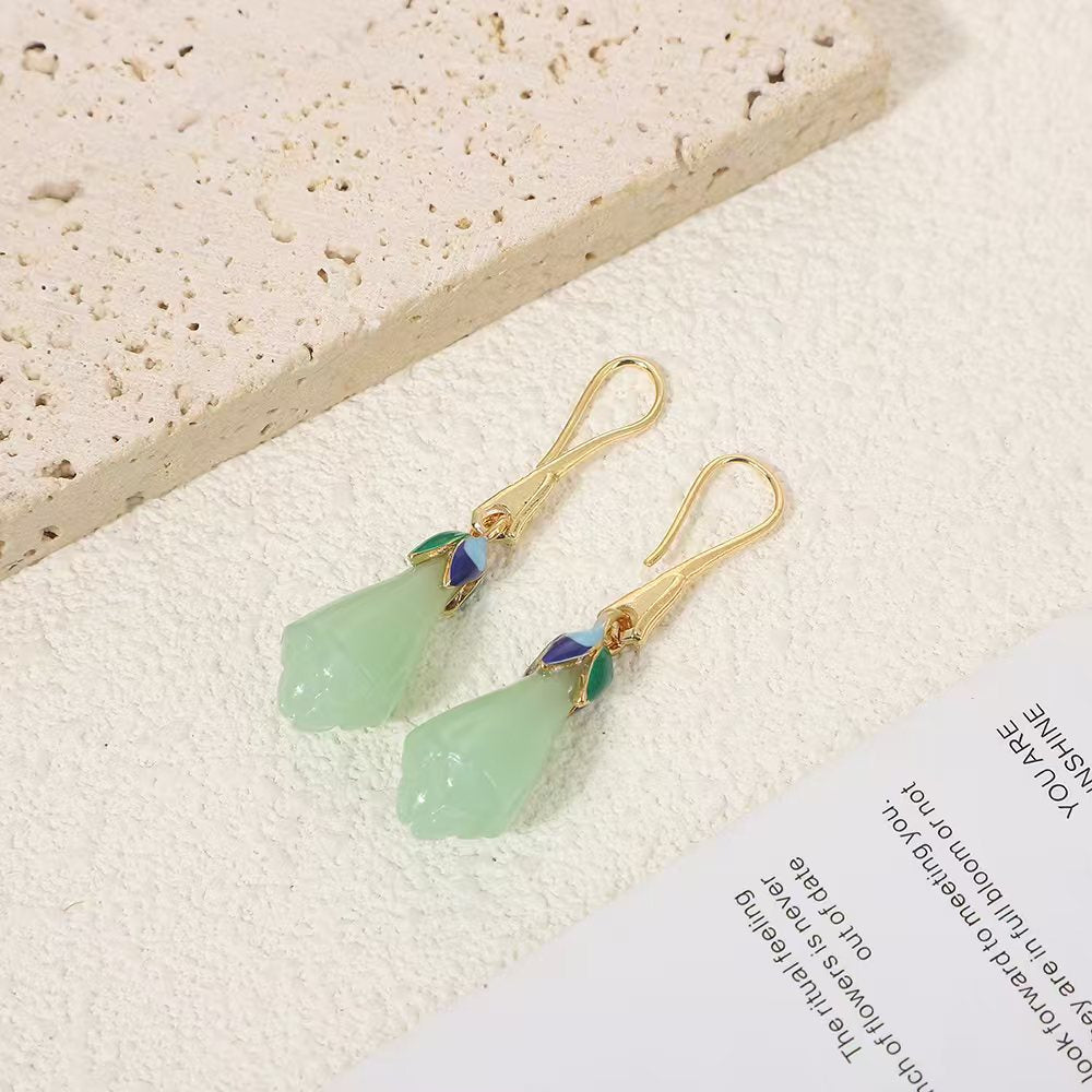 Luxury High-grade Tassel Design Sense Niche Middle Earrings