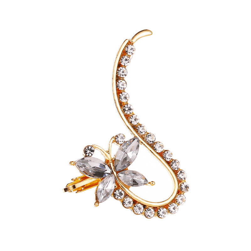 Temperament Butterfly Flower Single Hipster Catwalk Night Ear Clip