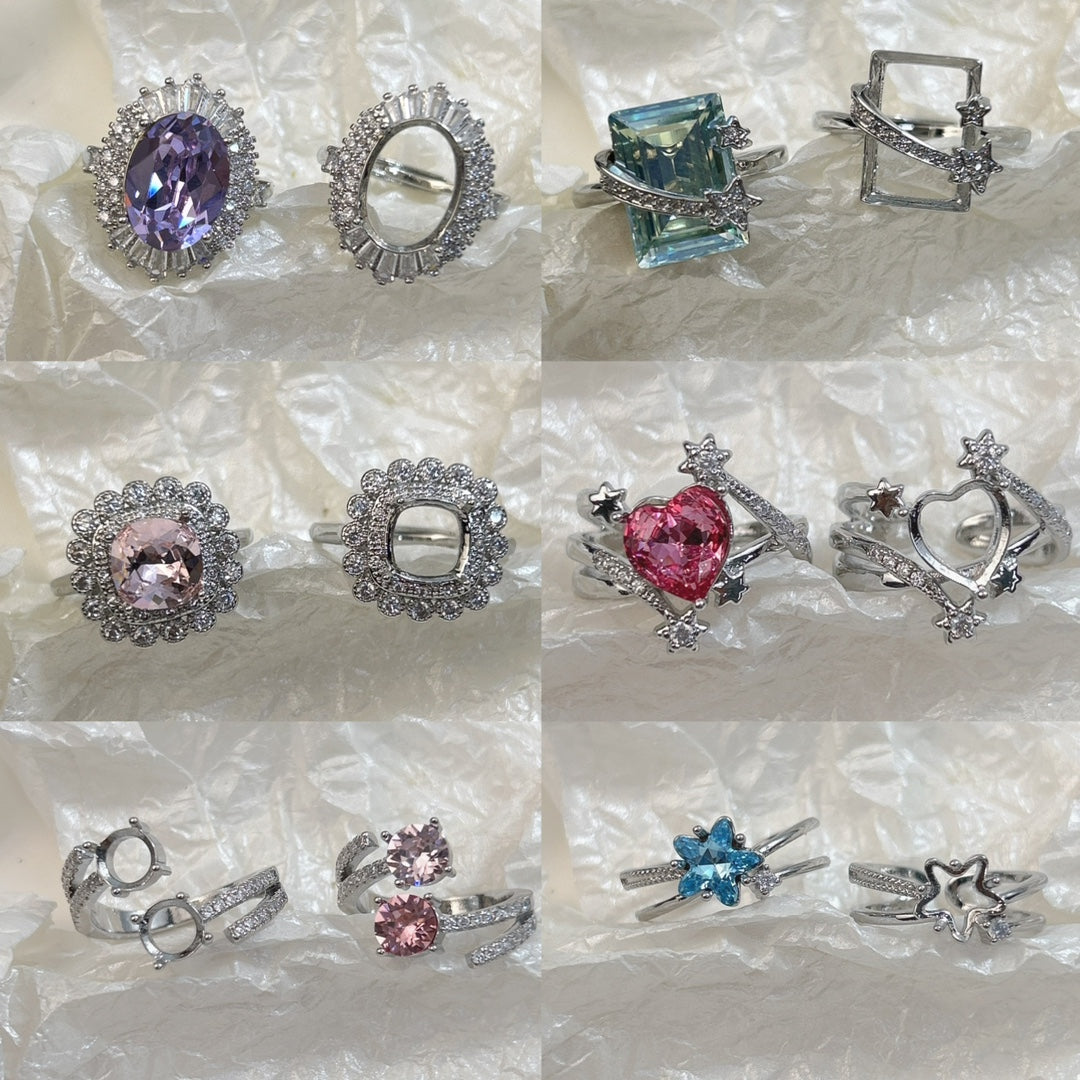 Setting Opening Adjustable Various Sizes Big Diamond Rings