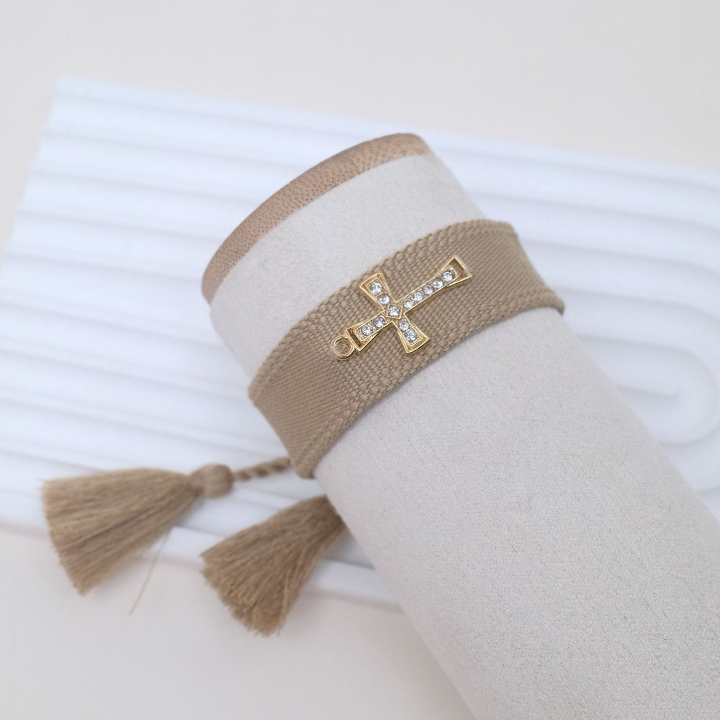 Cross Hand-woven Bohemian Embroidered Letter Wrist Bracelets