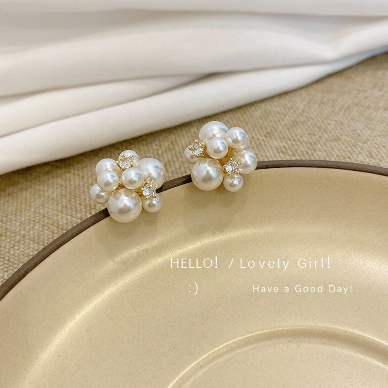Women's Sterling Sier Needle Elegant Light Luxury Earrings