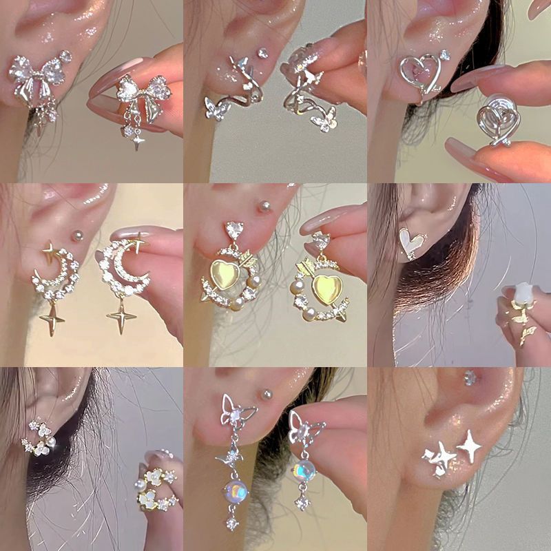 Fairy Niche Design Fashionable Temperamental No Pierced Mosquito Stud Earrings