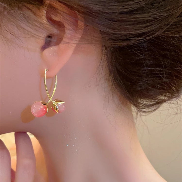 Women's Fashion Classy Face One Pair Two Stud Earrings