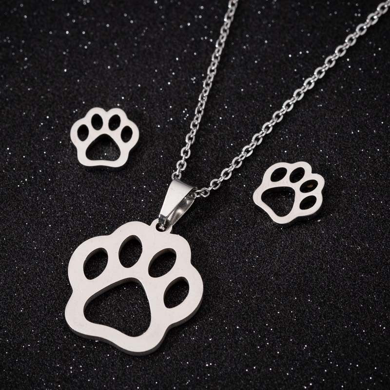 Animal Three-piece Fashion Geometry Pattern Gesture Necklaces