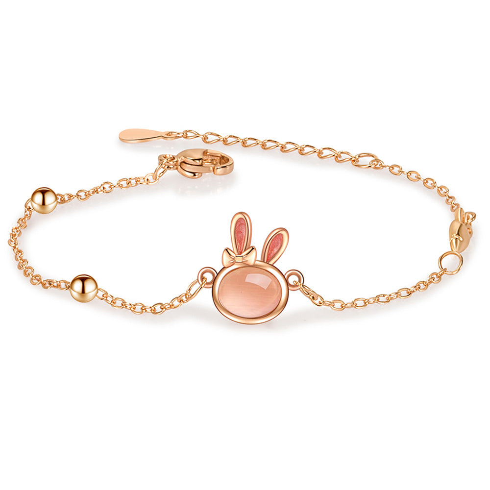 Bracelets d'ornement de mode de luxe abordables en forme de lapin