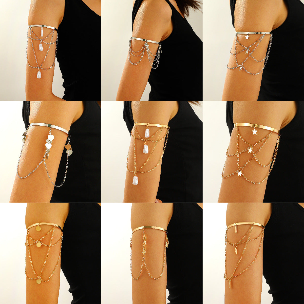 Chain Strip Armband High-grade Exquisite Versatile Opening Bracelets