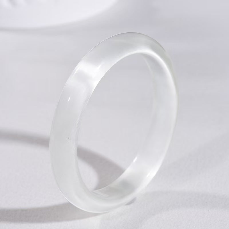 Women's White Moonlight Cat's Eye Ice Blue Bracelet