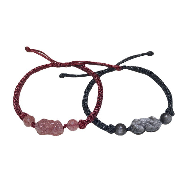 Femme &amp; Homme &amp; Dessin Pi Crystal Paire De Bracelets Design