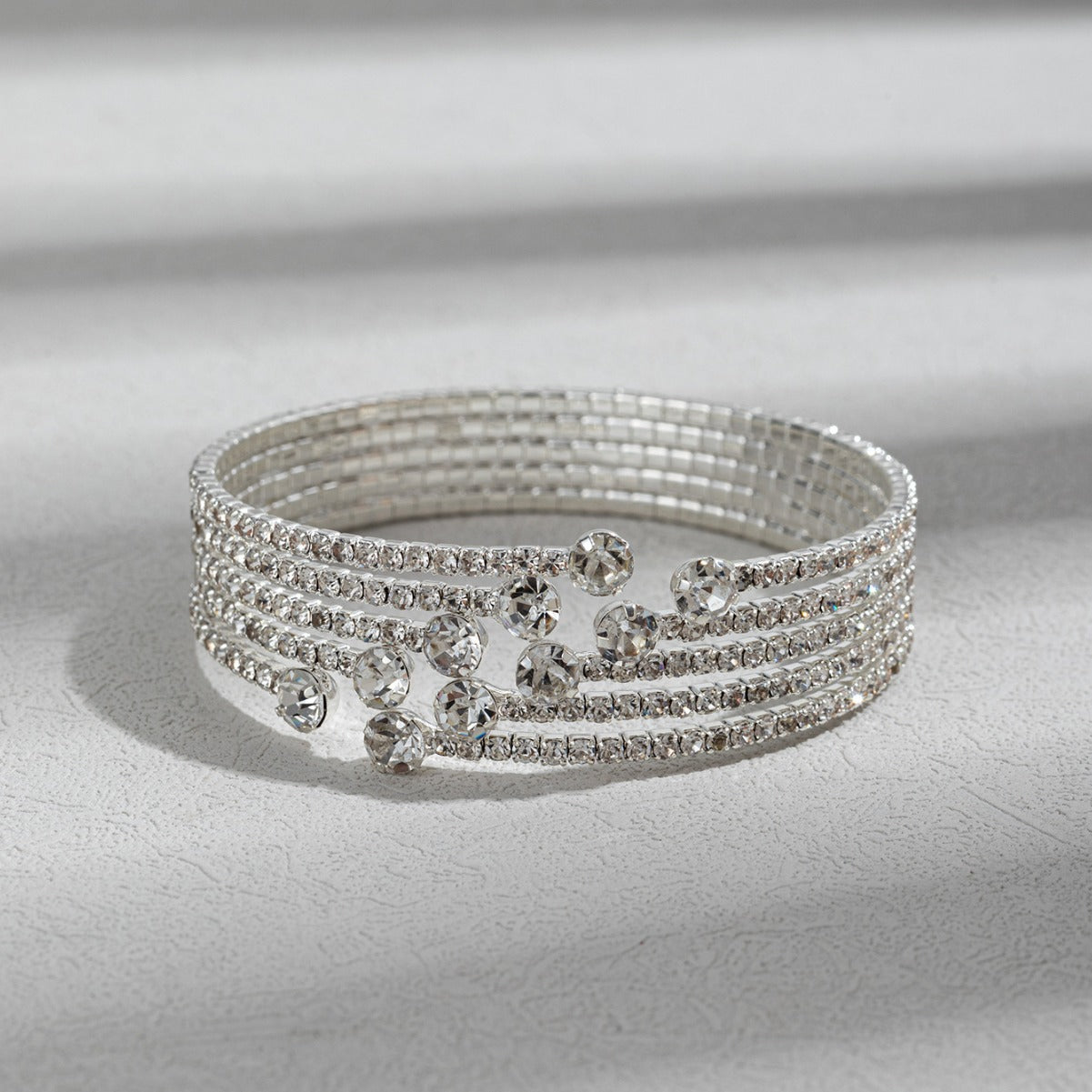 Korean Style Fashion Rhinestone Elastic Diamond Bracelet