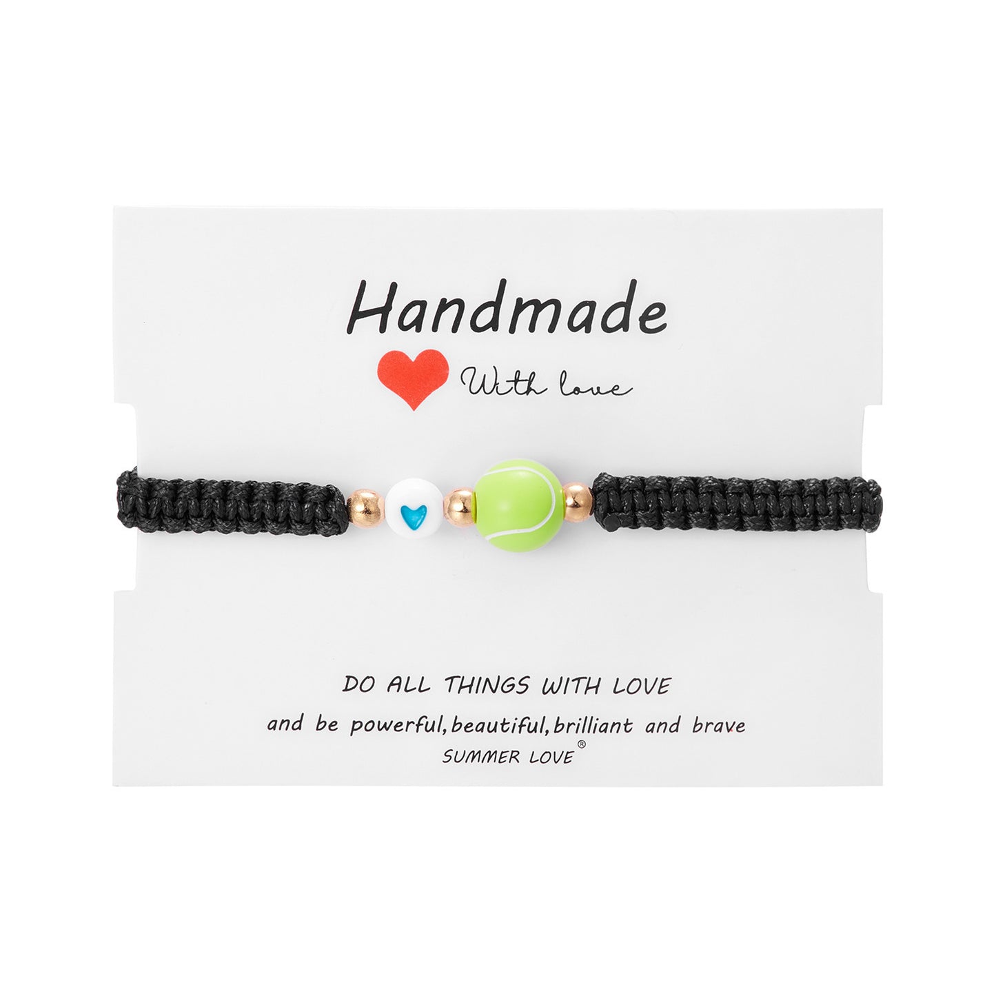 Ball Creative Versatile Volleyball Tennis Hand-woven Bracelets