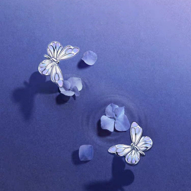 Light Fairy Purple For Design Luminous Stud Earrings