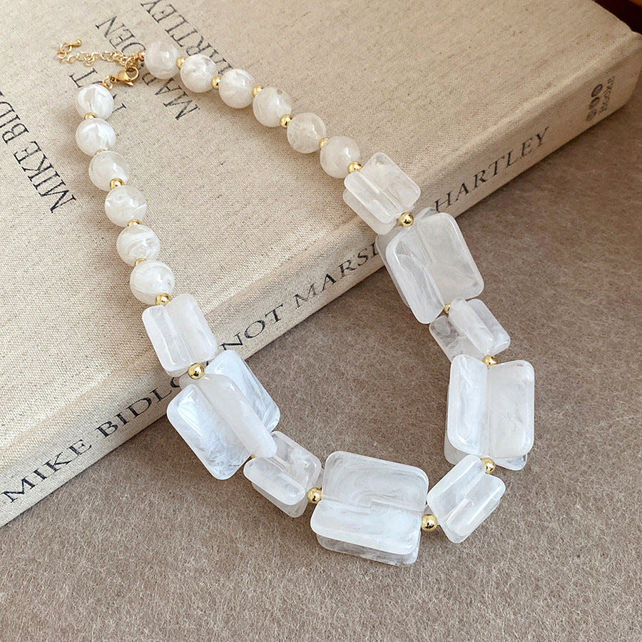 Dopamine Acrylic Beaded Sub Personality Light Luxury Bracelets