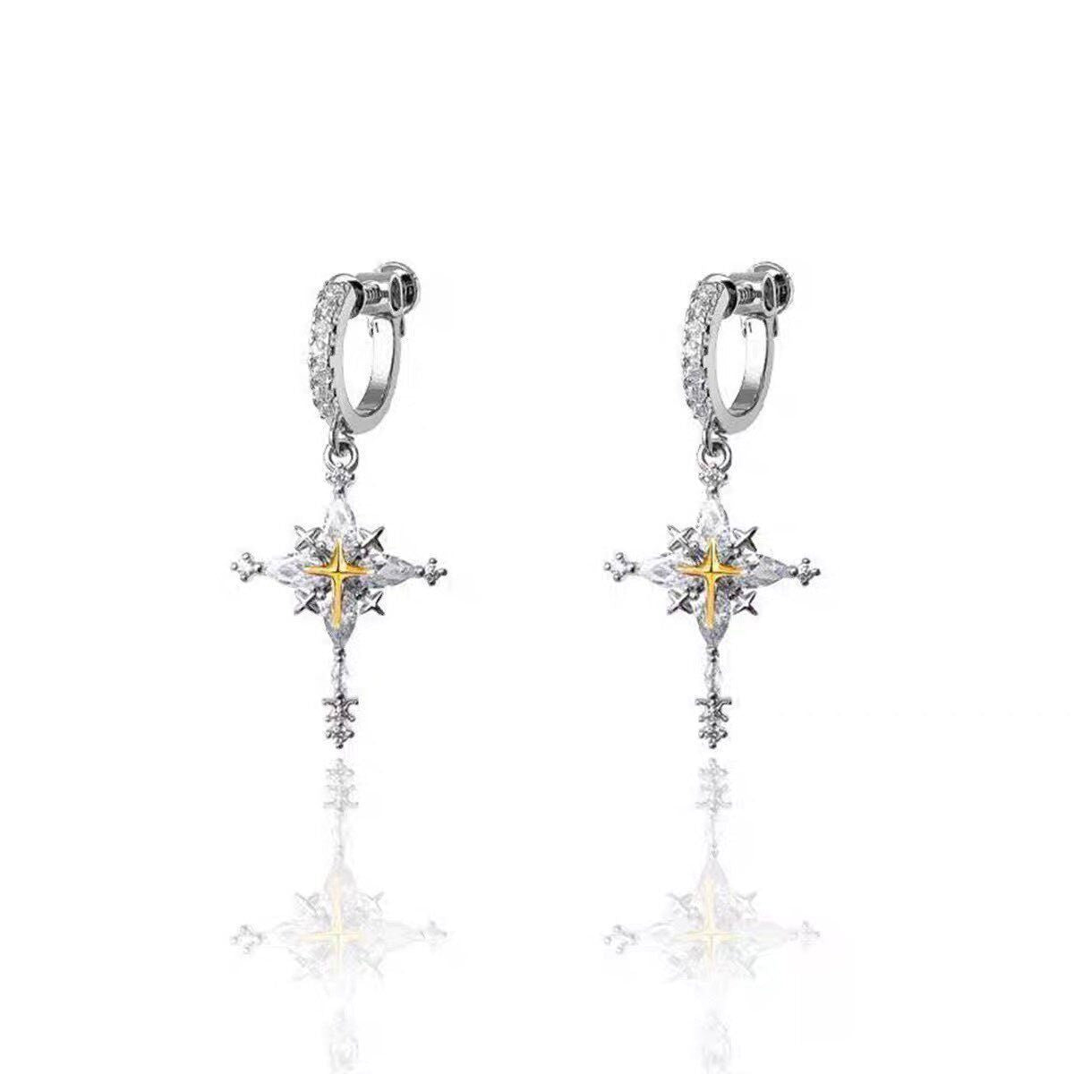 Men's Earless Light Luxury Fashion Female Niche Ear Clip