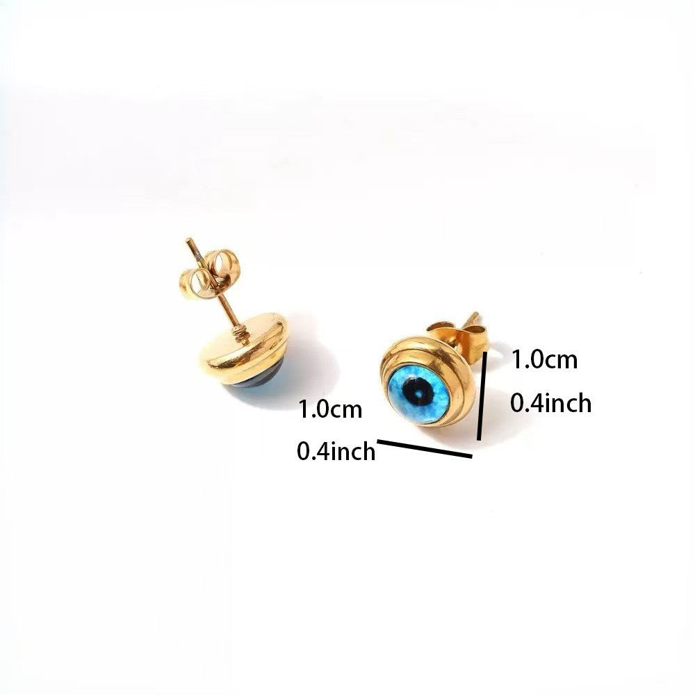 Women's Niche High Sense Angel Eyes Stud Earrings