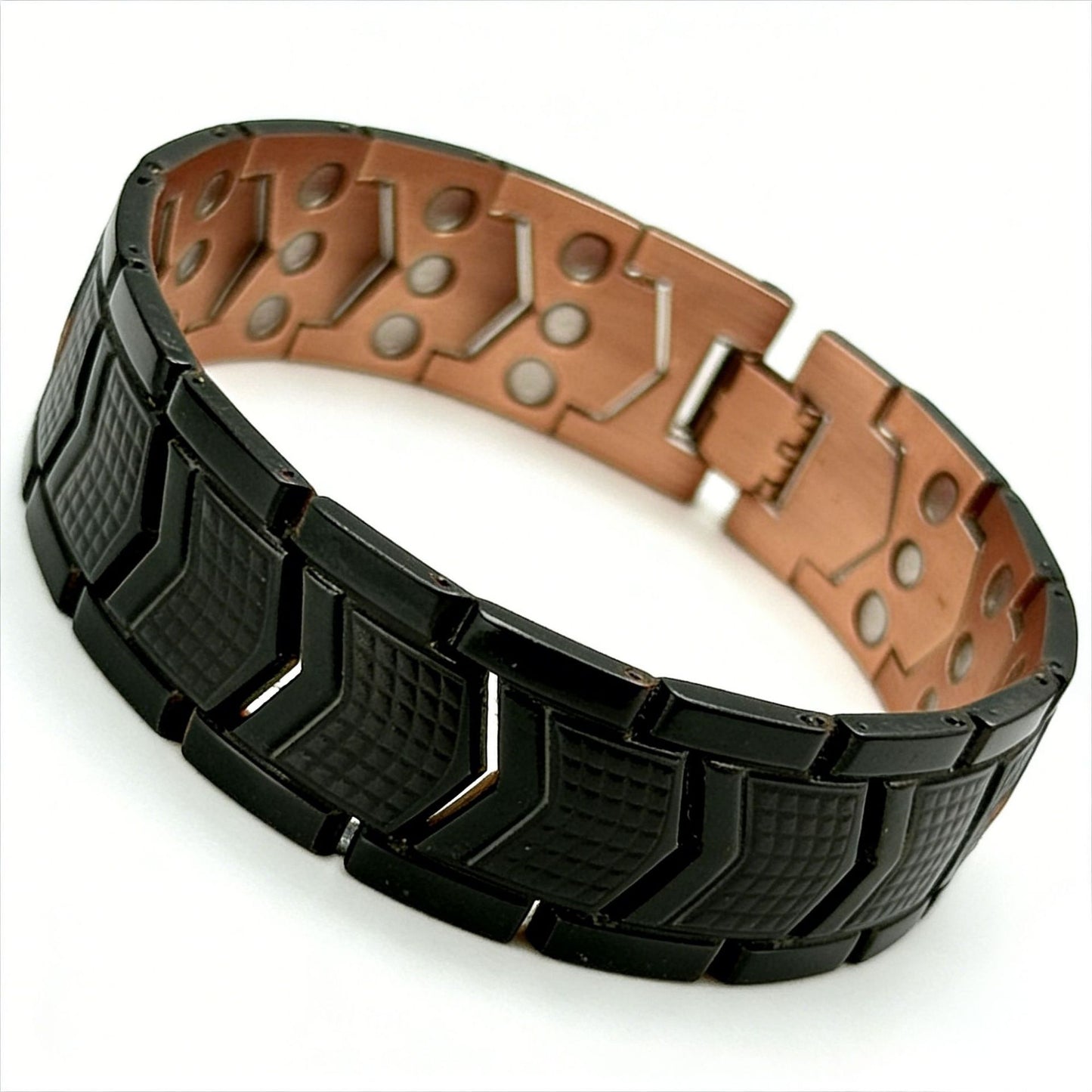 Men's Fashion Retro Environmental Protection Bronze Three Rows Bracelet