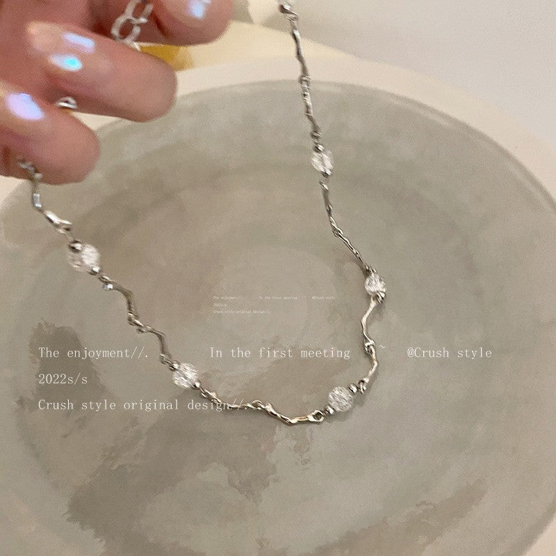Irregular Metal Female Summer Cold Wind Niche Necklace