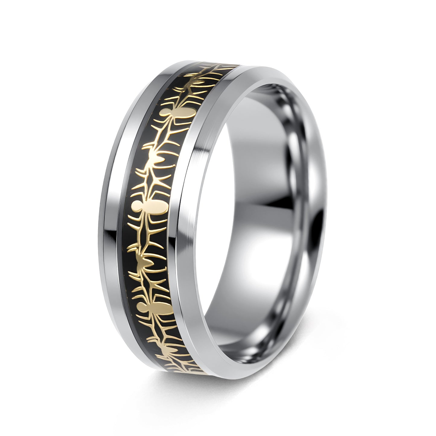 Women's & Men's Anime Movie Surrounding Spider Man Unique Titanium Ring