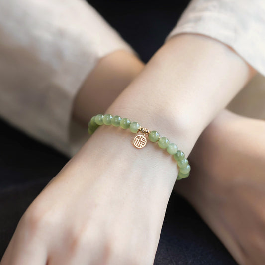 Segenskarte Jade Armbänder im weiblichen Design-Stil