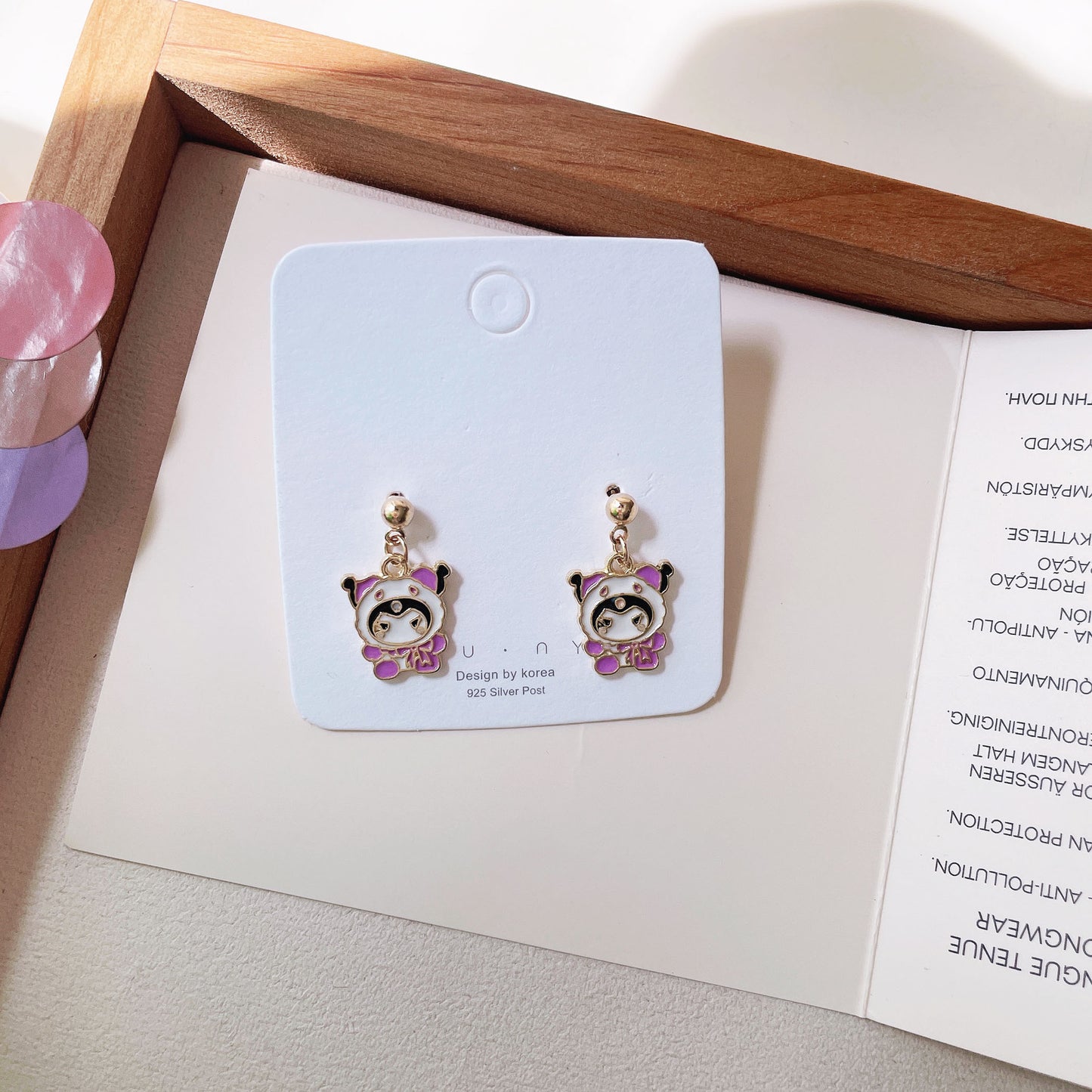 Cartoon Cute Hello Kitty Clow Melody Earrings