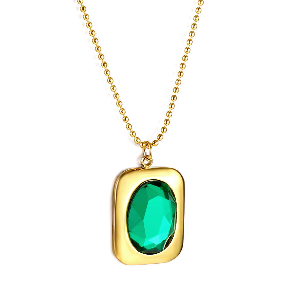 French Entry Lux Elegant Clavicle Chain Necklace